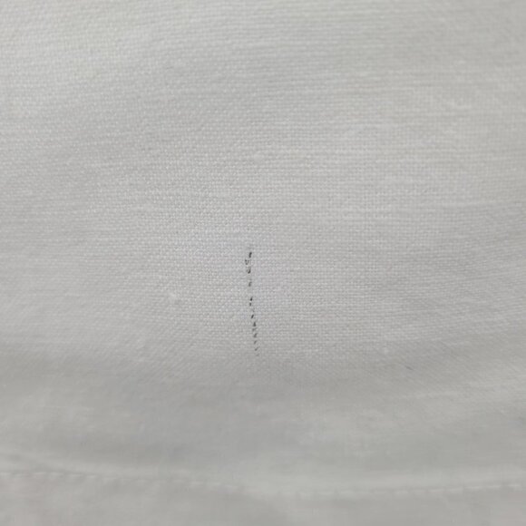 H&M LOGG. White Linen Blend High Waisted Ankle Pant - Picture 12 of 13